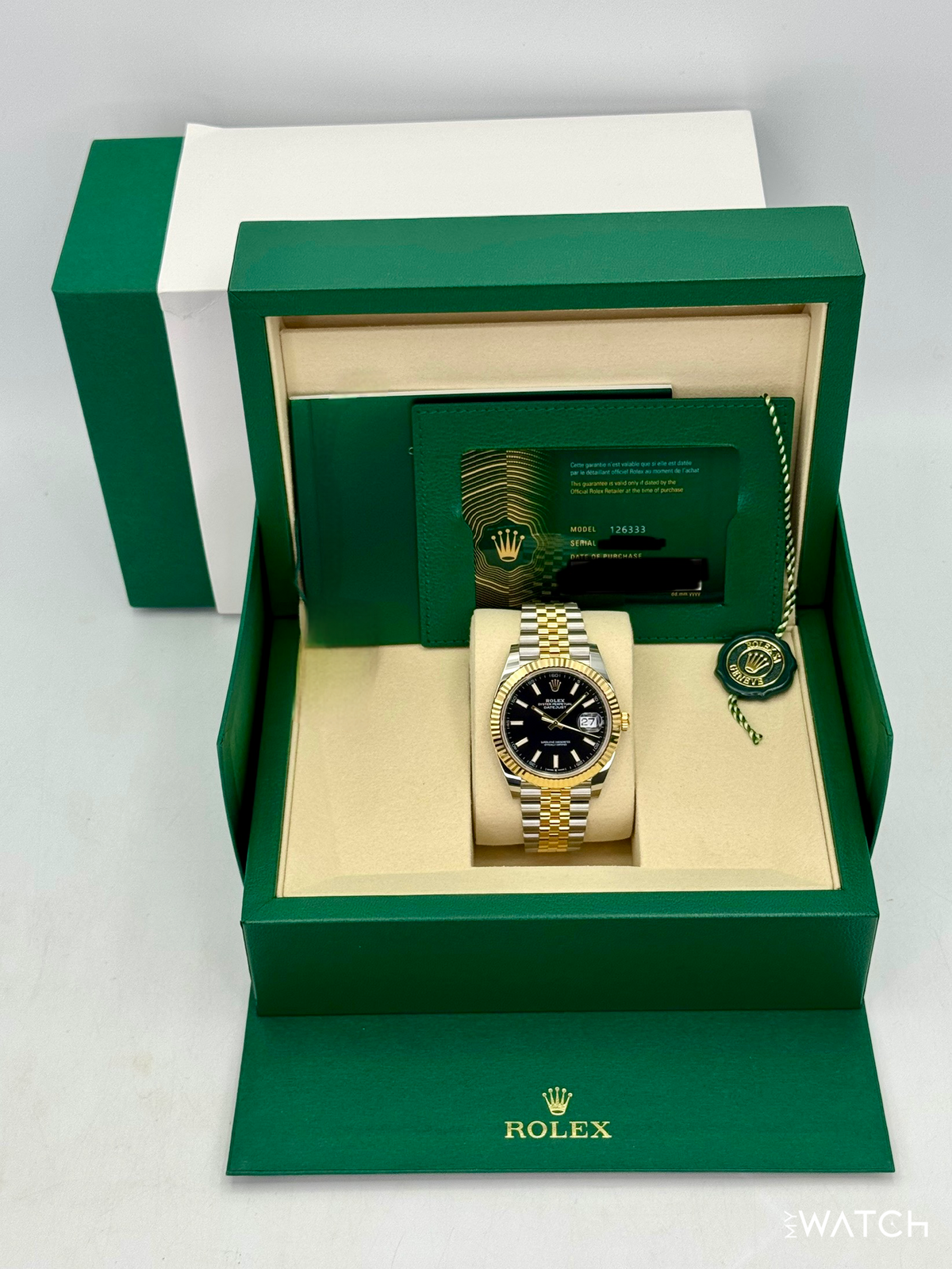 NEW 2026 Rolex Datejust 41mm 126333 Two-Tone Jubilee Black Dial