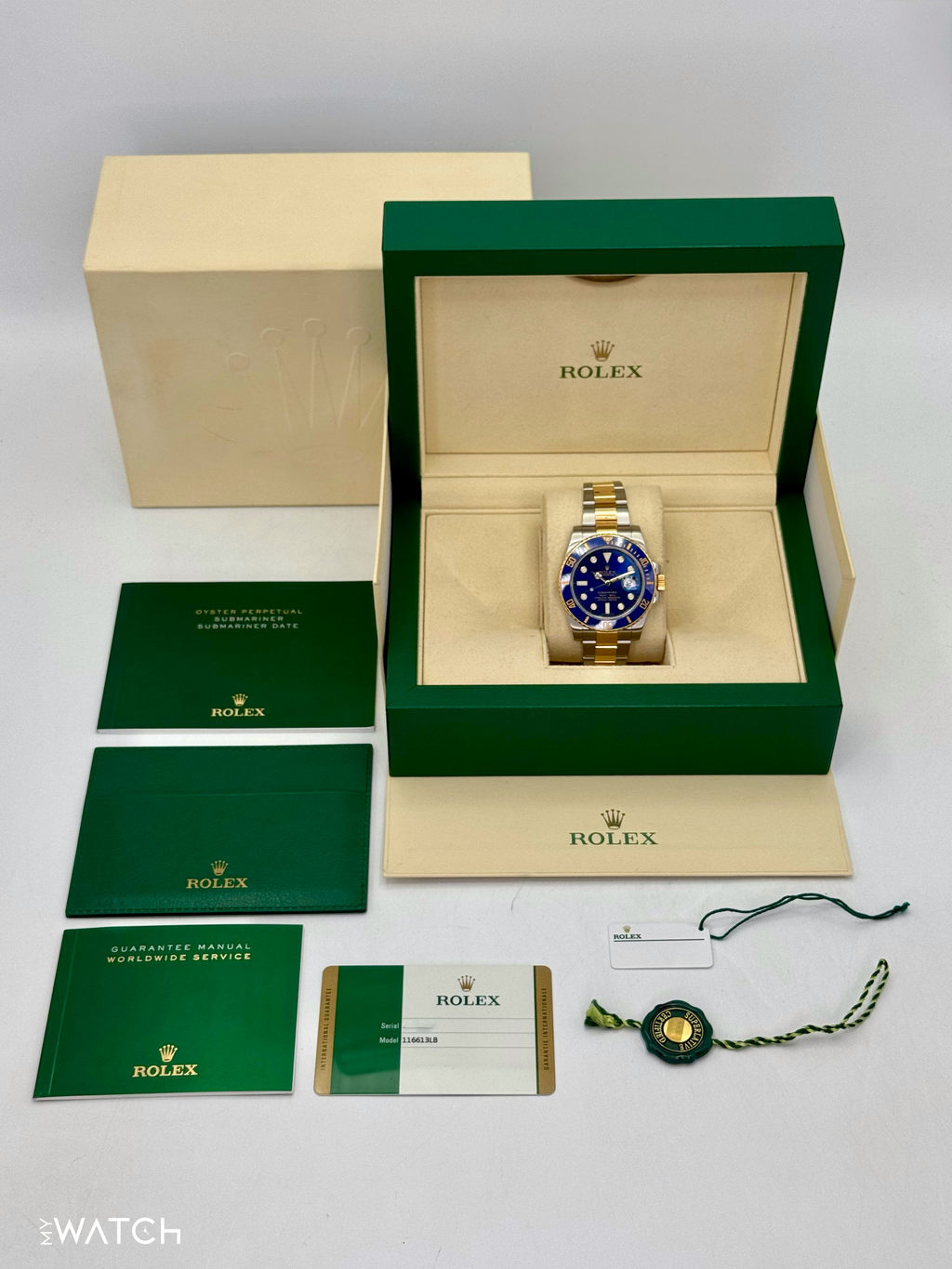 2016 Rolex Submariner "Bluesy" 40mm 116613LB Two-Tone Blue Dial