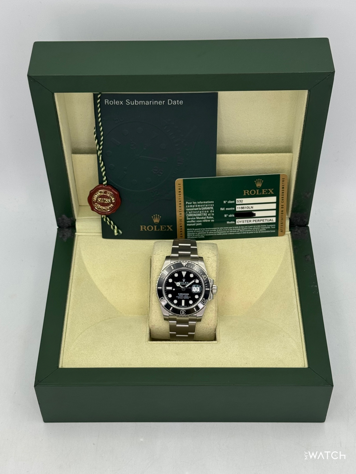 2012 Rolex Submariner 40mm 116610LN Stainless Steel Black Dial