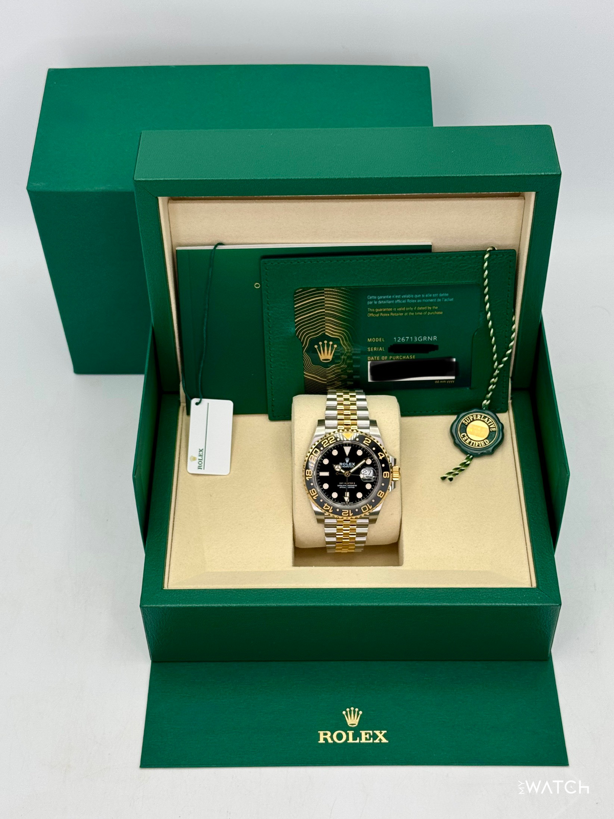 NEW 2025 Rolex GMT-Master II 40mm 126713GRNR Two-Tone Jubilee