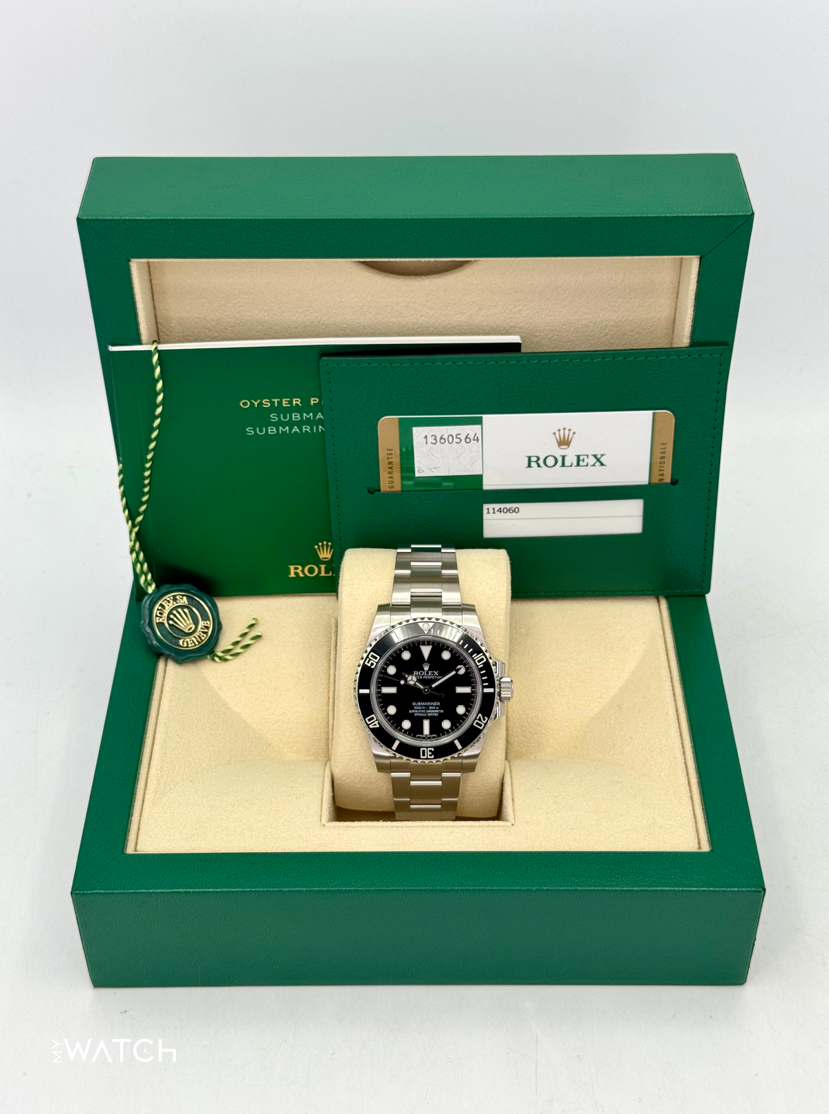 2015 Rolex Submariner 40mm 114060 Stainless Steel Black Dial