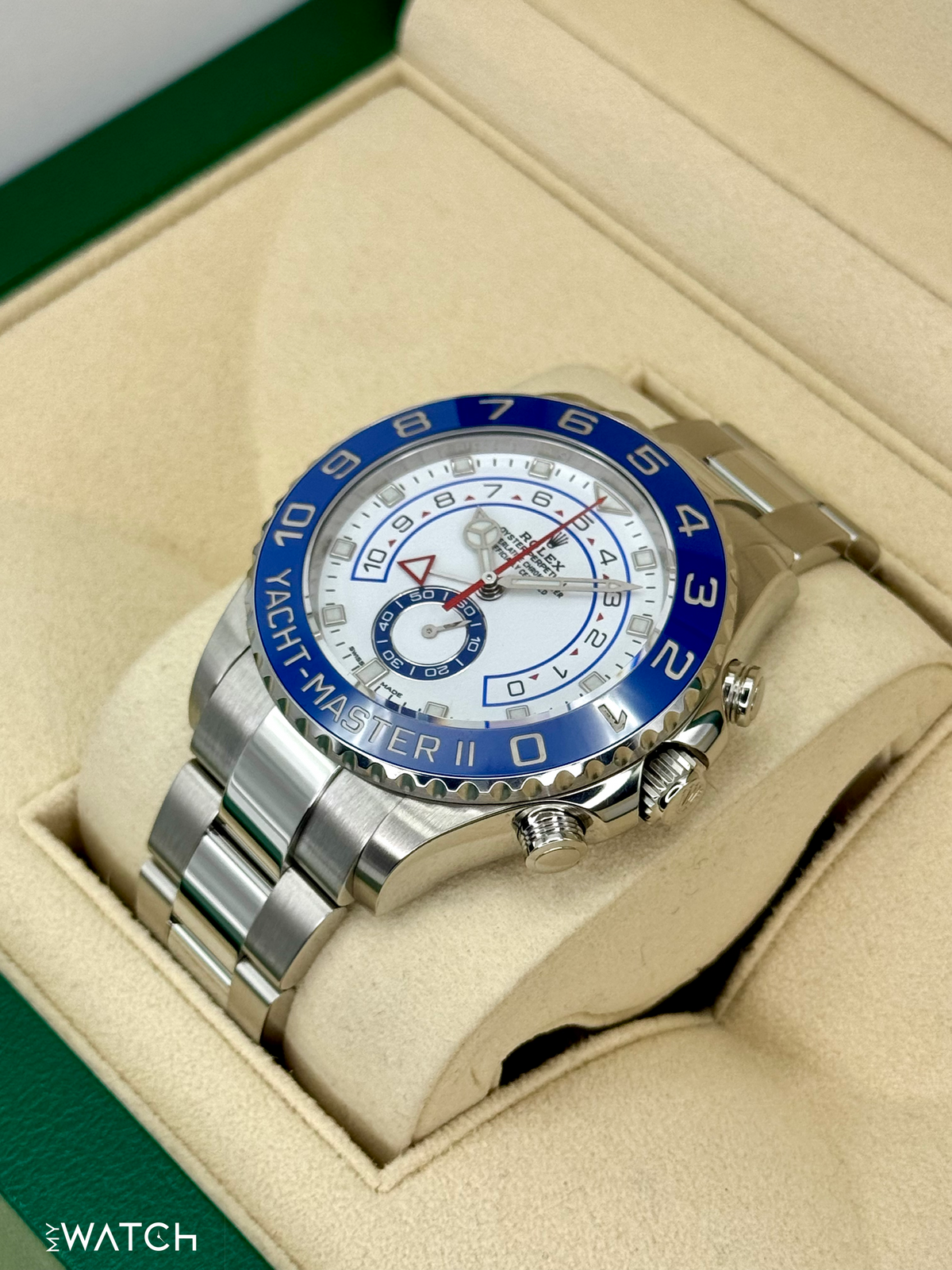 2021 Rolex Yacht-Master II 44mm 116680 Stainless Steel White Dial