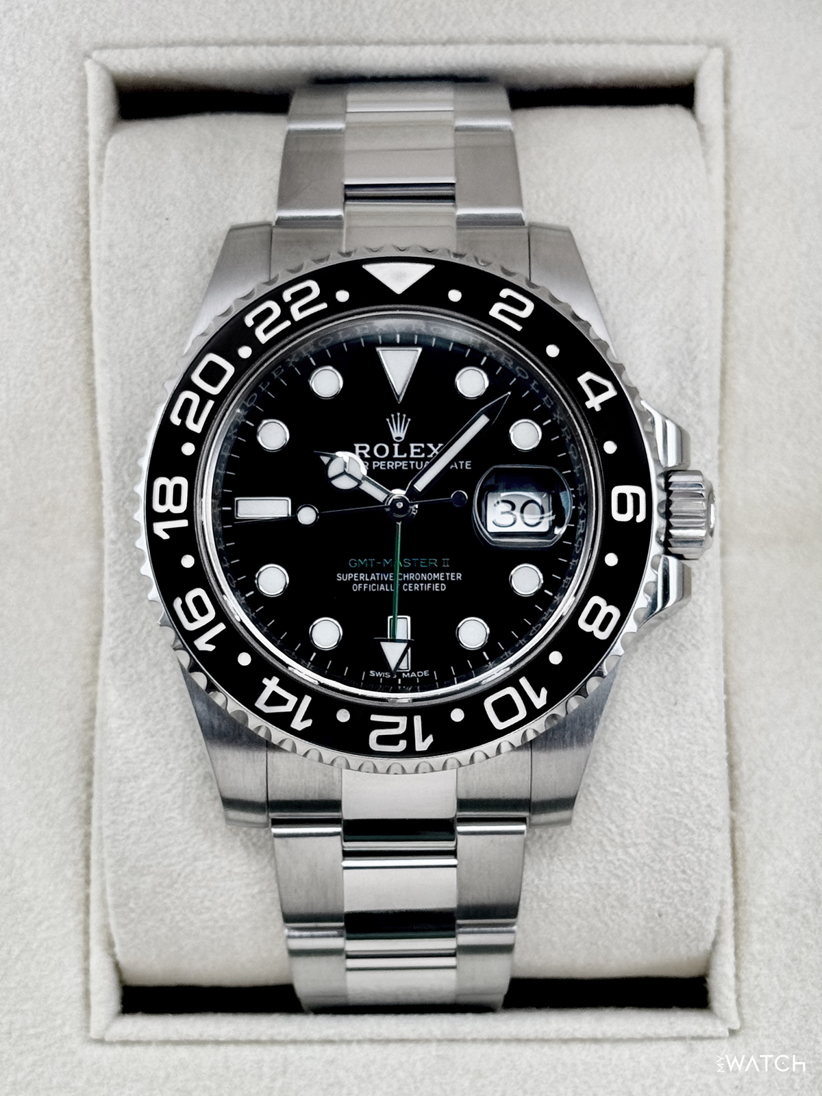2019 Rolex GMT-Master II 40mm 116710LN Stainless Steel Black Dial