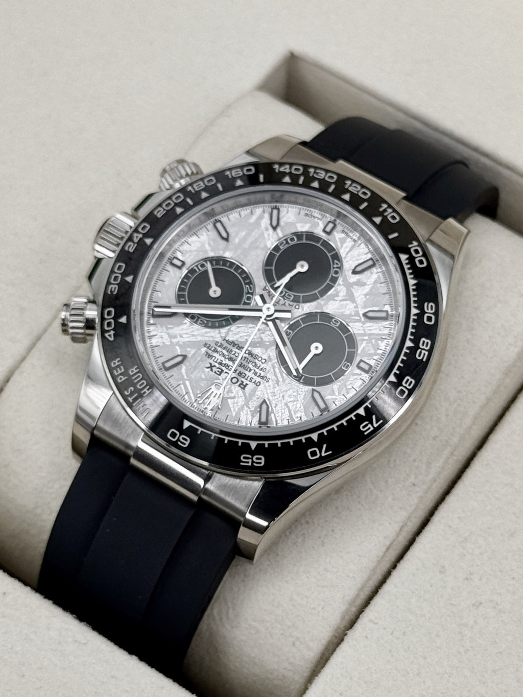 NEW 2026 Rolex Daytona 40mm 126519LN White Gold Oysterflex Meteorite Dial
