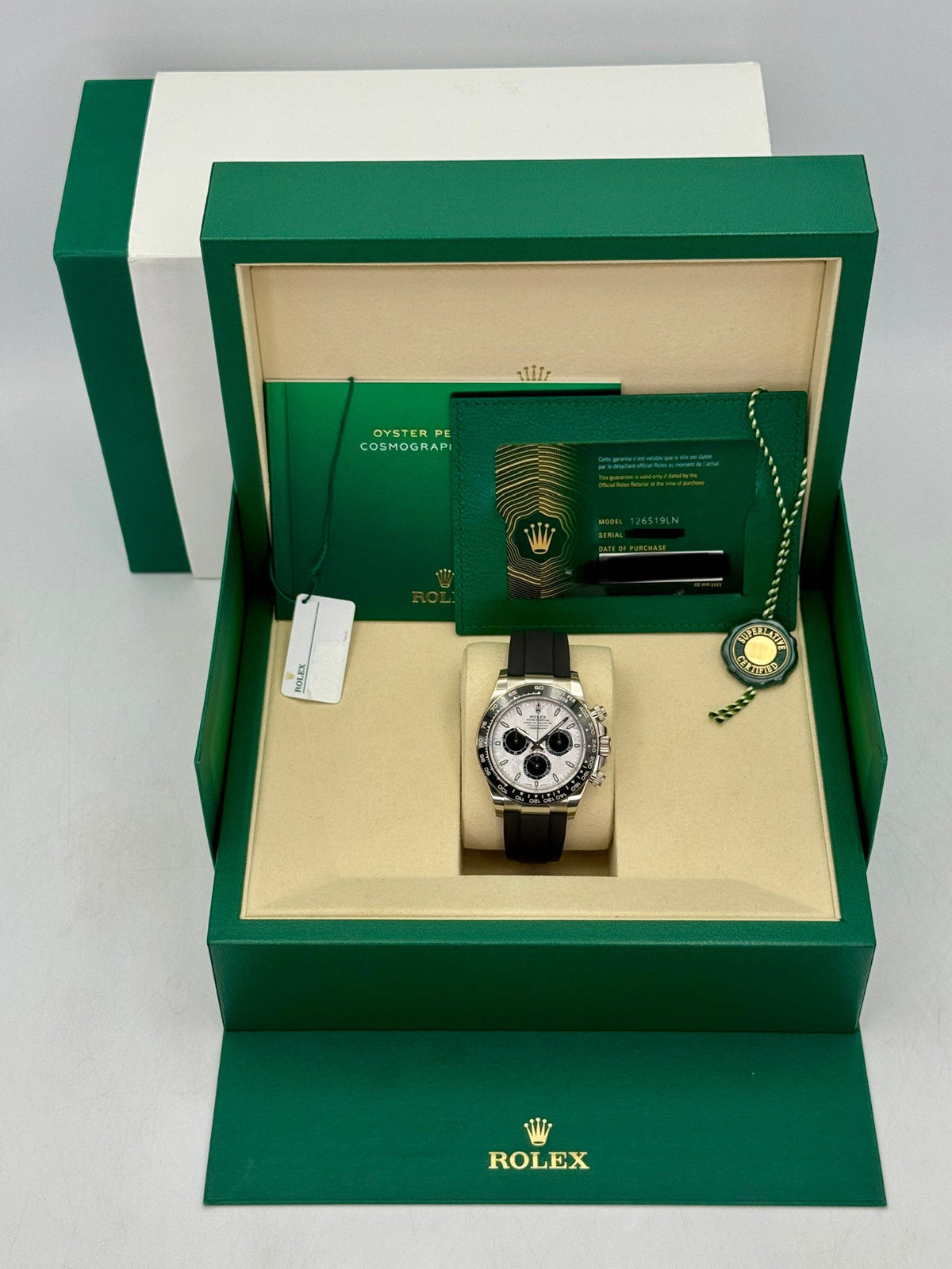 NEW 2026 Rolex Daytona 40mm 126519LN White Gold Oysterflex Meteorite Dial