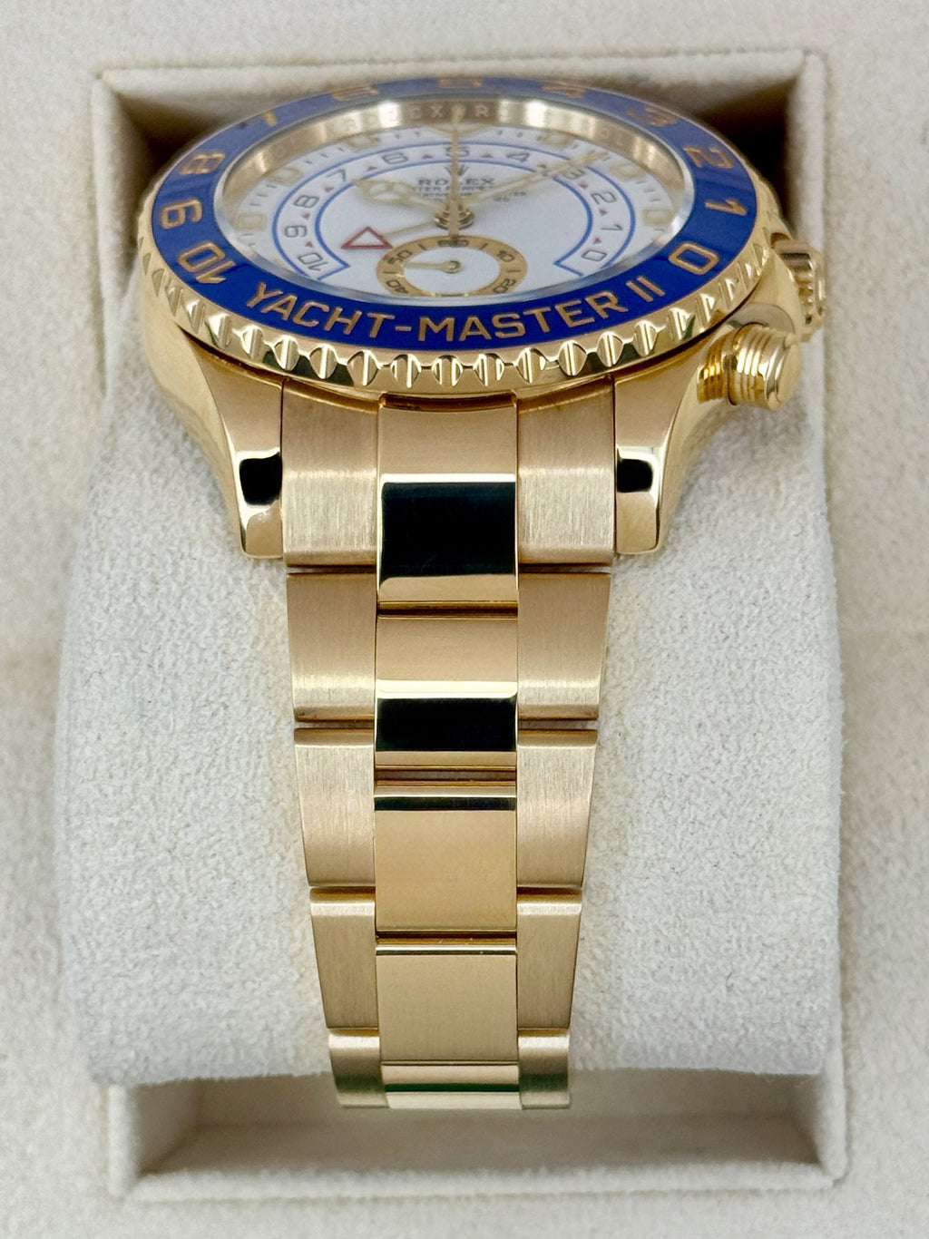 2023 Rolex Yacht-Master II 44mm 116688 18K Yellow Gold White Dial