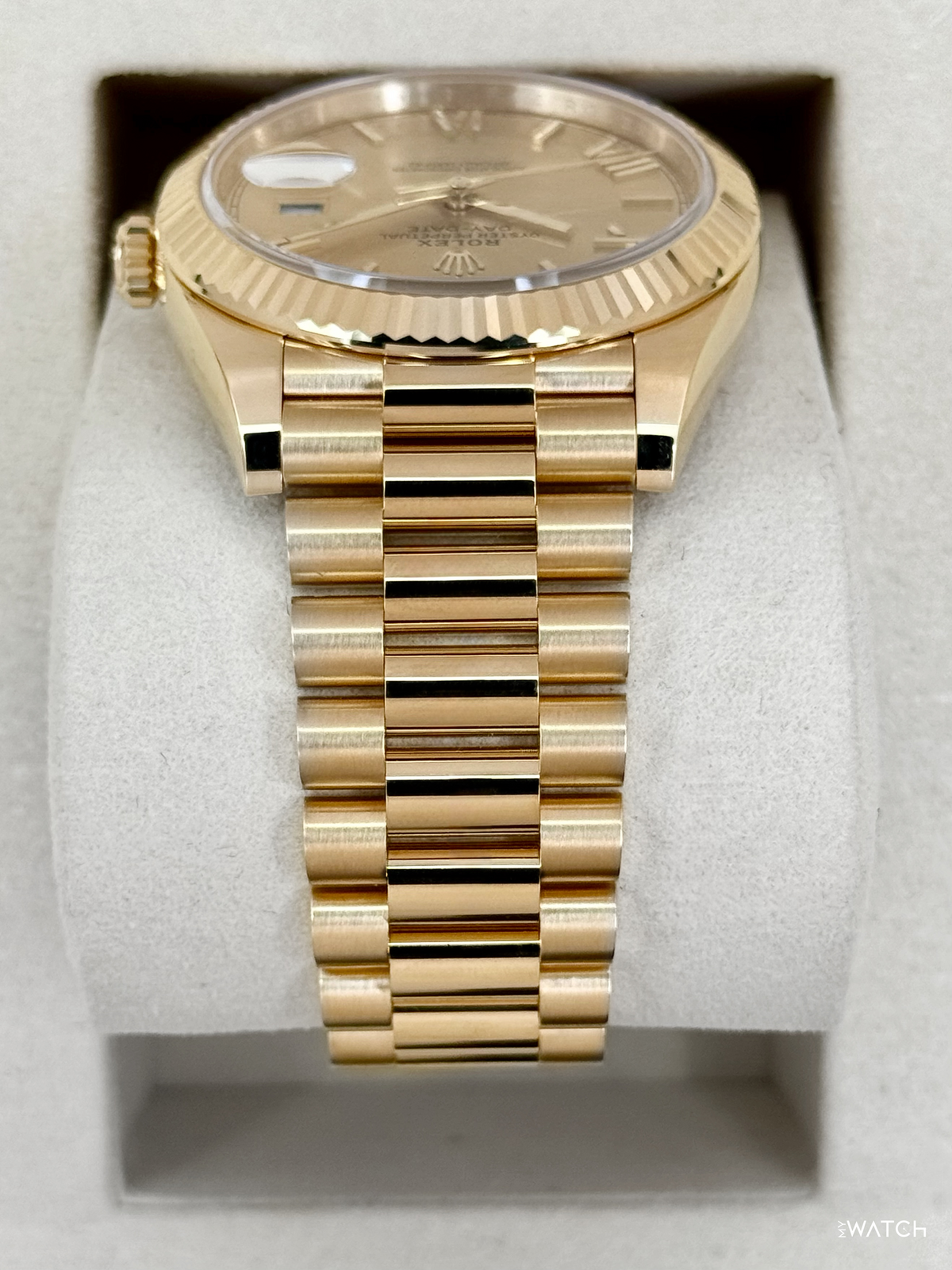 2025 Rolex Day-Date 40mm 228238 Presidential Champagne Roman Numeral Dial