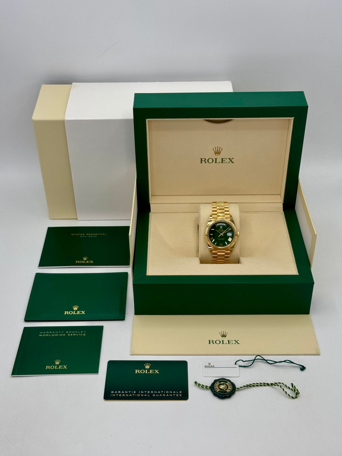 2024 Rolex Day-Date 40mm 228238 Presidential Green Dial