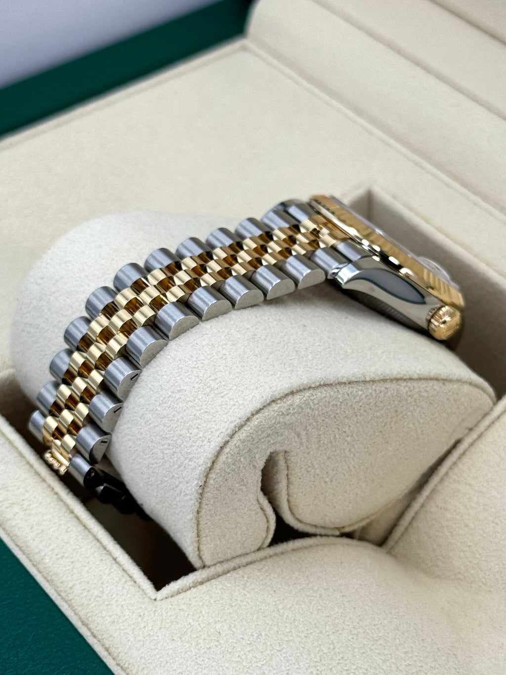 NEW 2023 Rolex Lady-Datejust 31mm 278273 Two-Tone Jubilee Green Dial