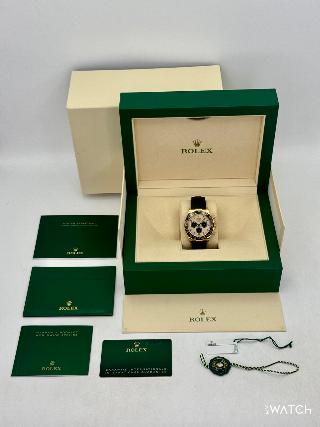 2023 Rolex Daytona 40mm 116518LN 18K Yellow Gold Oysterflex Champagne Dial