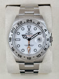 NEW 2026 Rolex Explorer II 42mm 226570 Stainless Steel Polar White Dial (NEW STYLE CARD)