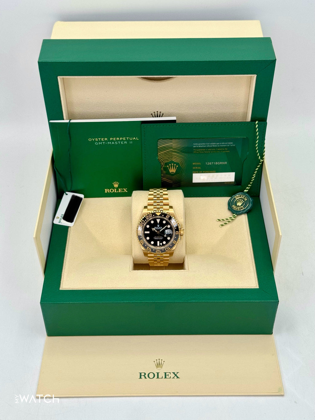 2024 Rolex GMT-Master II 40mm 126718GRNR Jubilee Black Dial