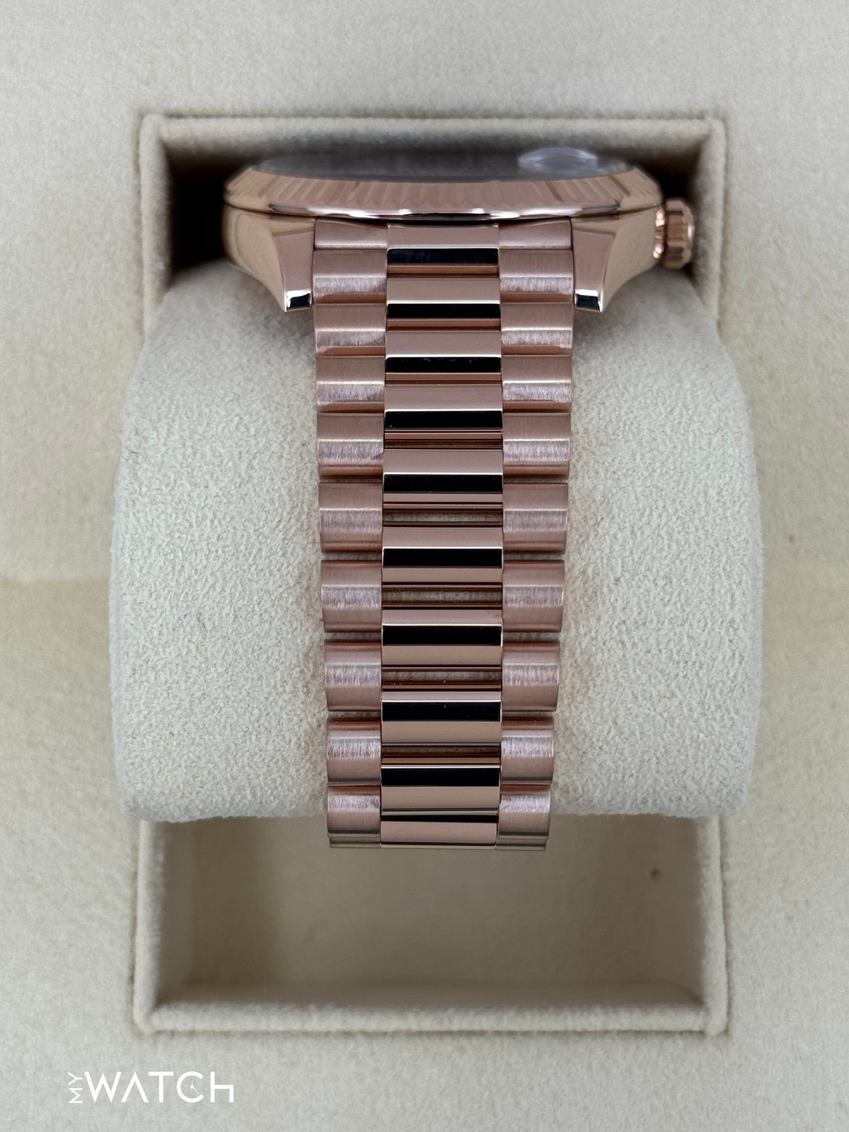 2023 Rolex Day-Date 40mm 228235 Presidential Rose Gold Chocolate Dial