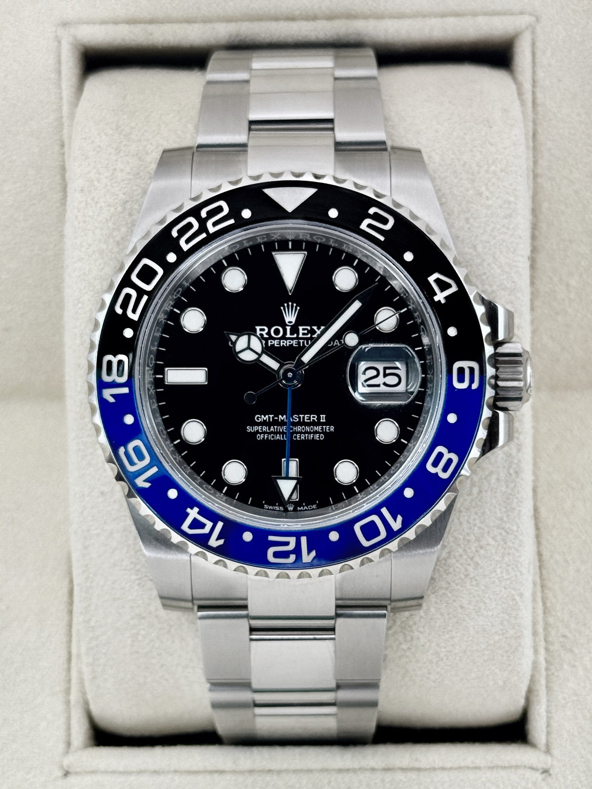2022 Rolex GMT-Master II "Batman" 40mm 126710BLNR Oyster