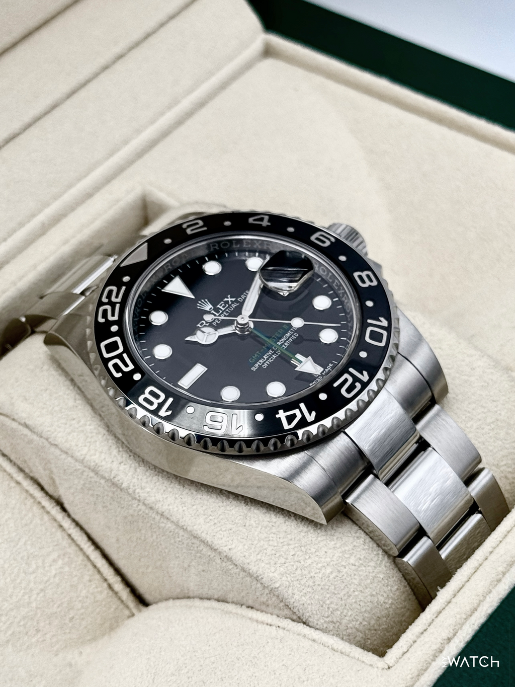 2018 Rolex GMT-Master II 40mm 116710LN Stainless Steel Black Dial