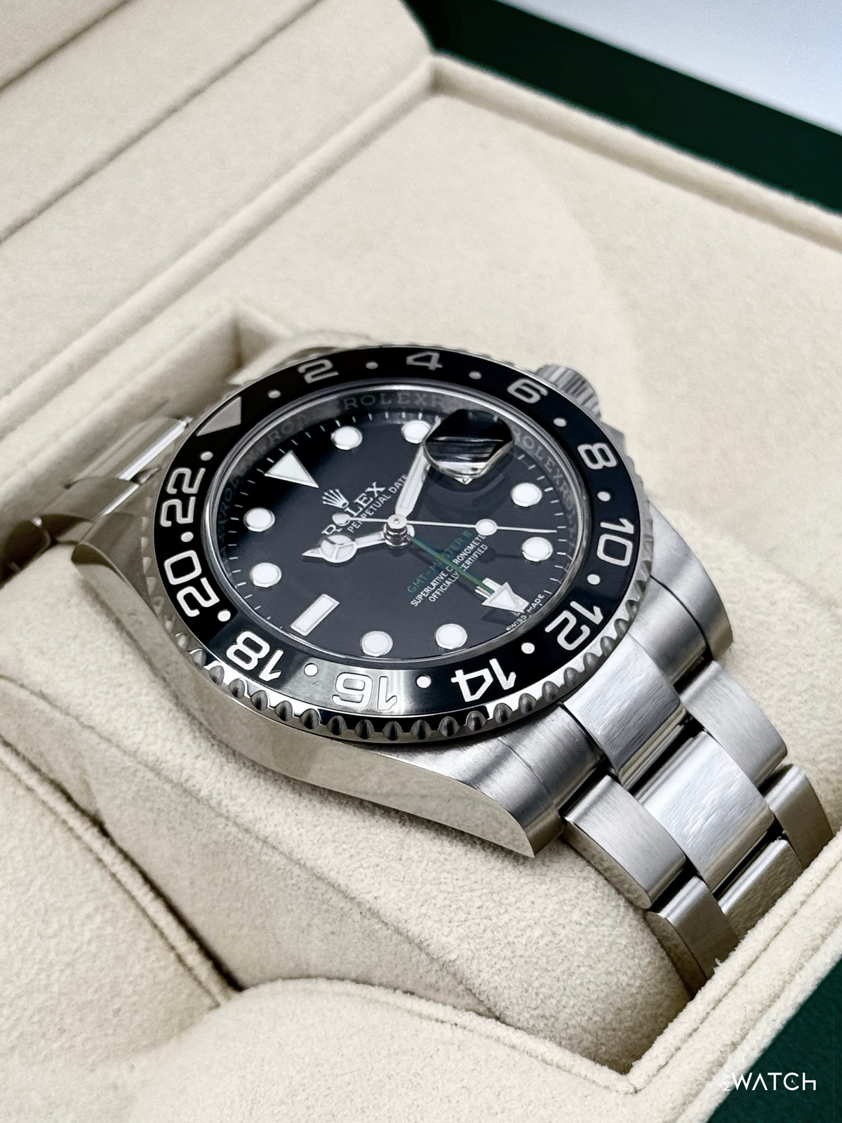 2018 Rolex GMT-Master II 40mm 116710LN Stainless Steel Black Dial