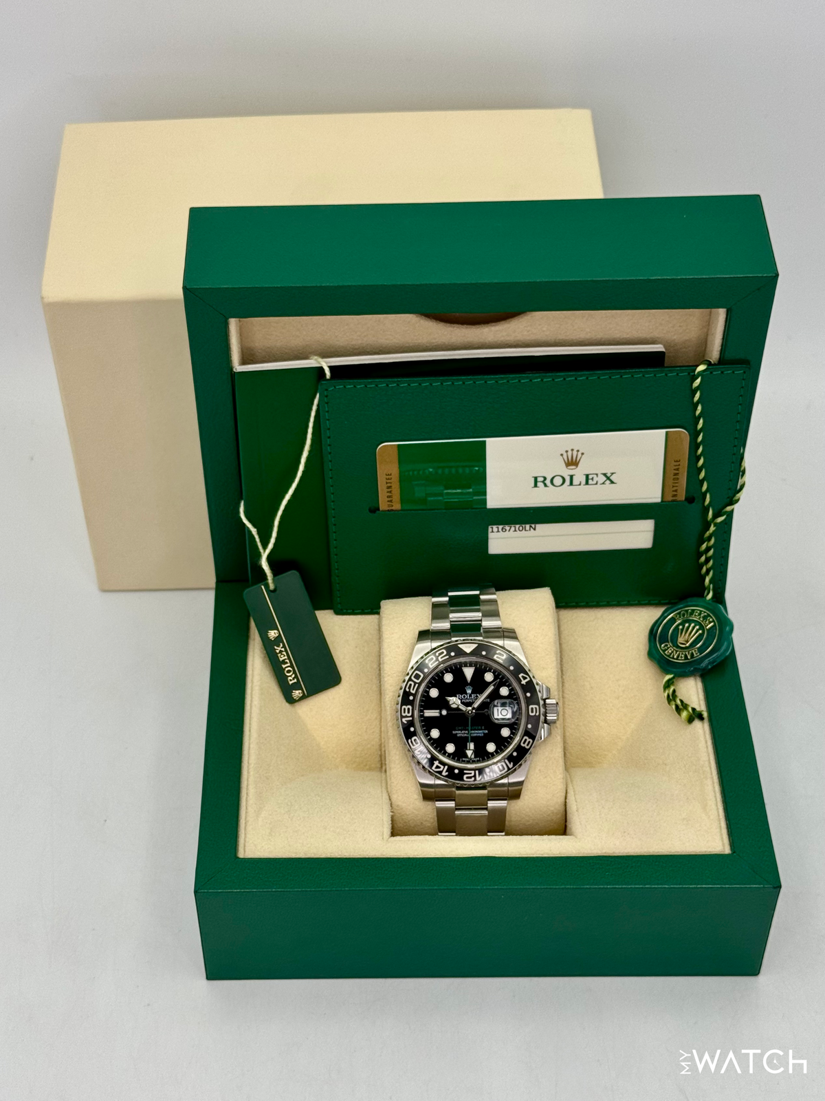 2016 Rolex GMT-Master II 40mm 116710LN Stainless Steel Black Dial