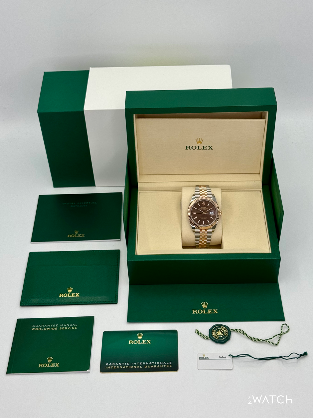 NEW 2025 Rolex Datejust 41mm 126331 Two-Tone Rose Gold Chocolate Dial (STICKERED)