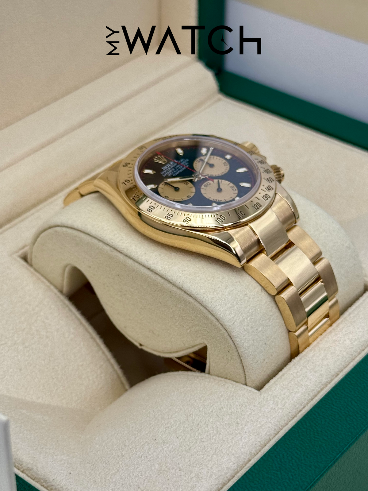 2000 Rolex Daytona "Paul Newman" 40mm 116528 Yellow Gold Black Dial