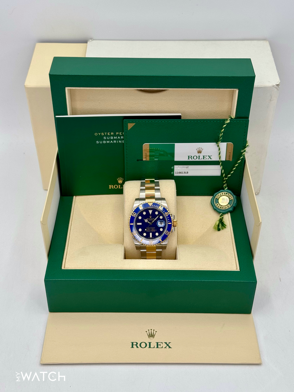 2017 Rolex Submariner "Bluesy" 40mm 116613LB Two-Tone Blue Dial
