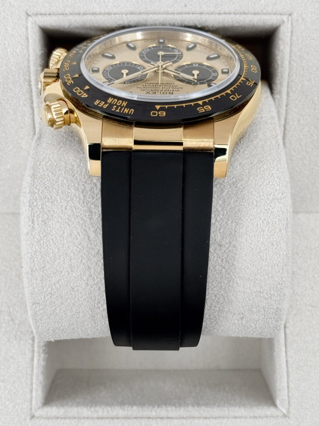 2022 Rolex Daytona 40mm 116518LN Yellow Gold Oysterflex Champagne Pikachu Dial