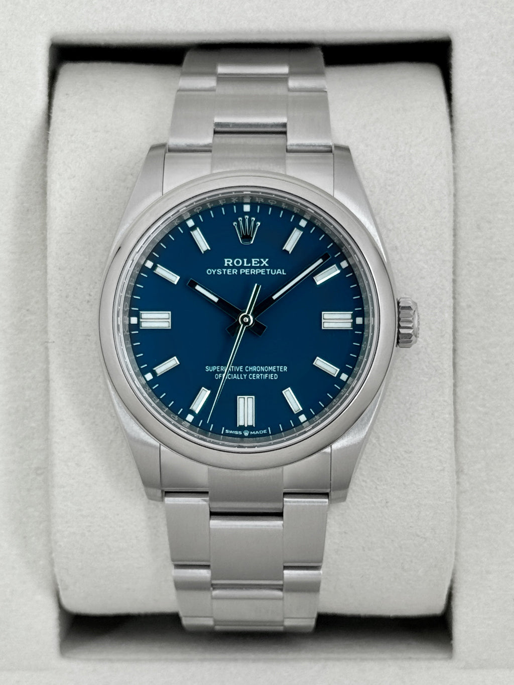 NEW 2026 Rolex Oyster Perpetual 36mm 126000 Med Blue Dial (STICKERED)