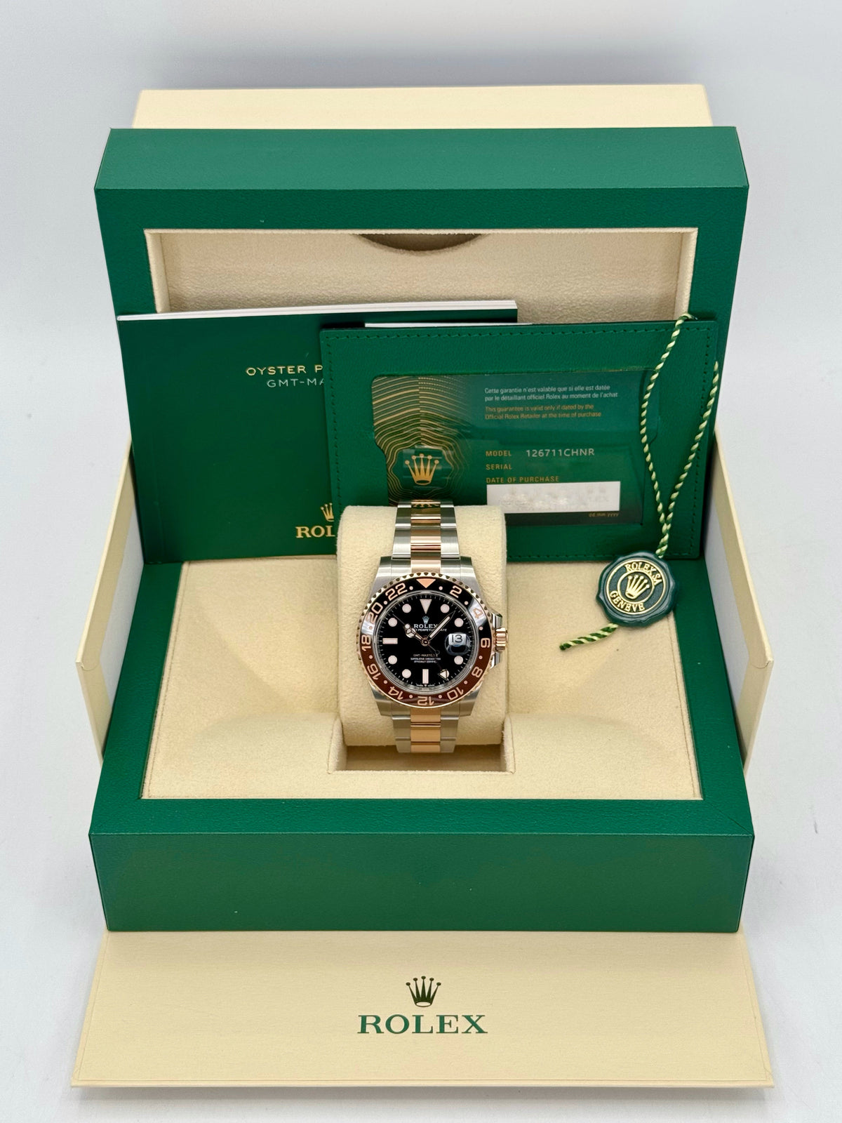 NEW 2024 Rolex GMT-Master II "Rootbeer" 40mm 126711CHNR Two-Tone