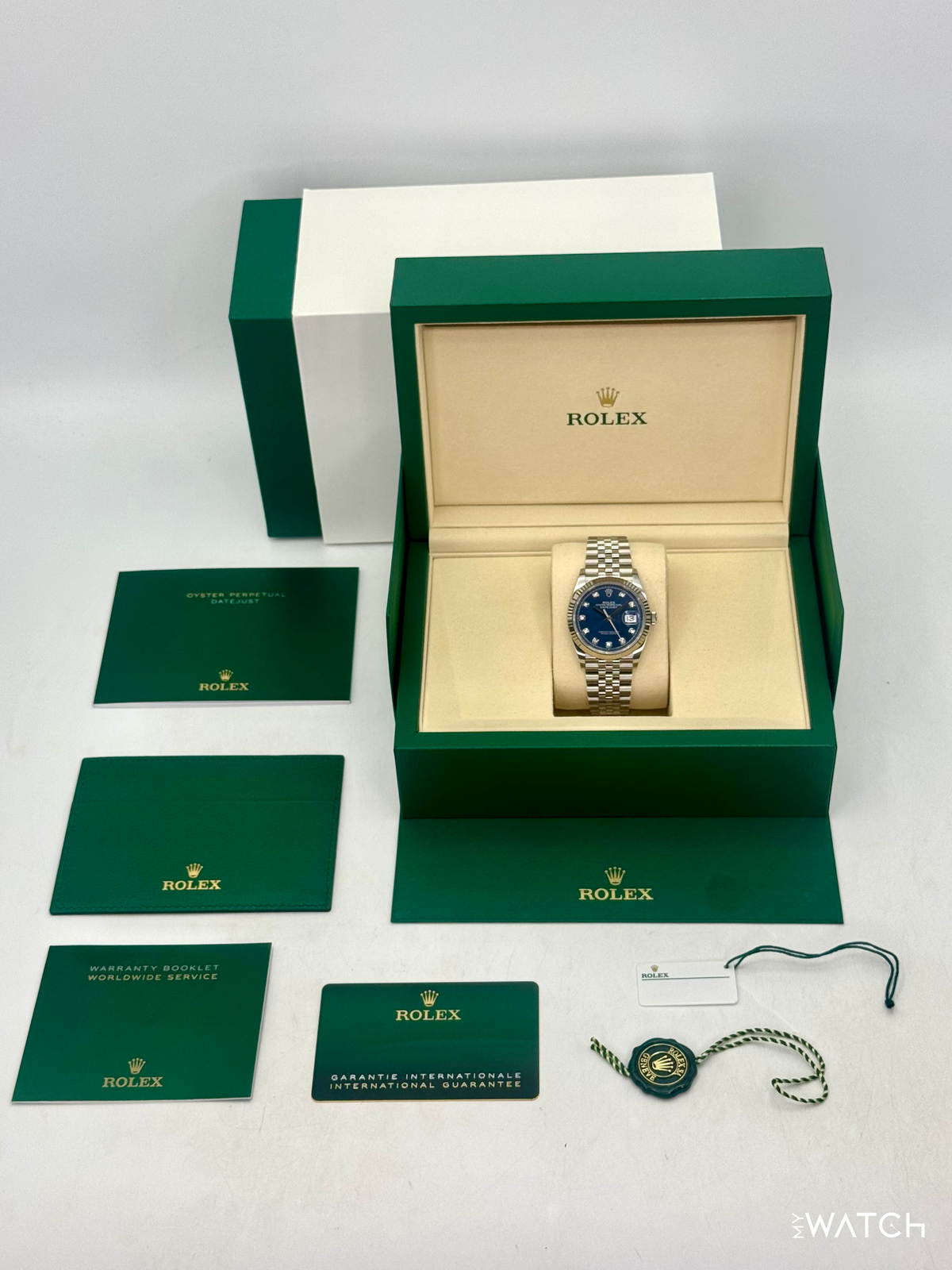 NEW 2026 Rolex Datejust 36mm 126234 Stainless Steel Jubilee Blue Diamond Dial