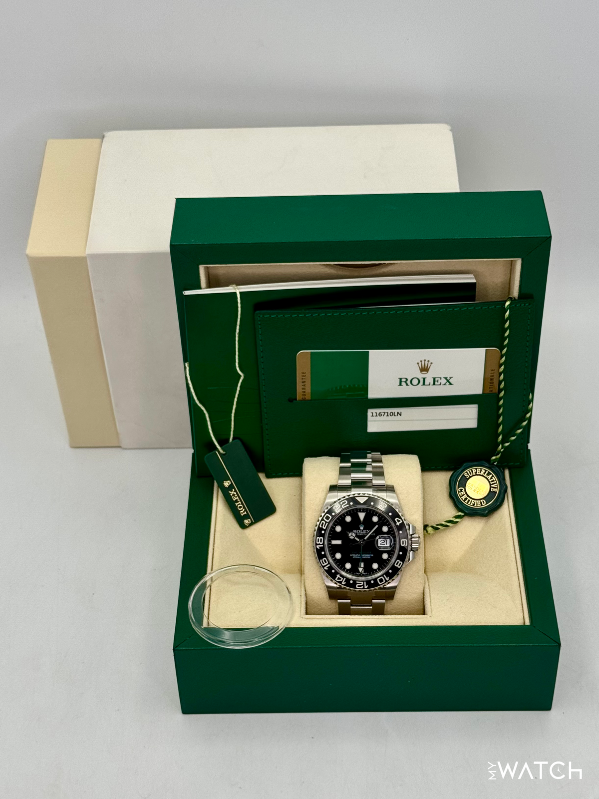 2015 Rolex GMT-Master II 40mm 116710LN Stainless Steel Black Dial