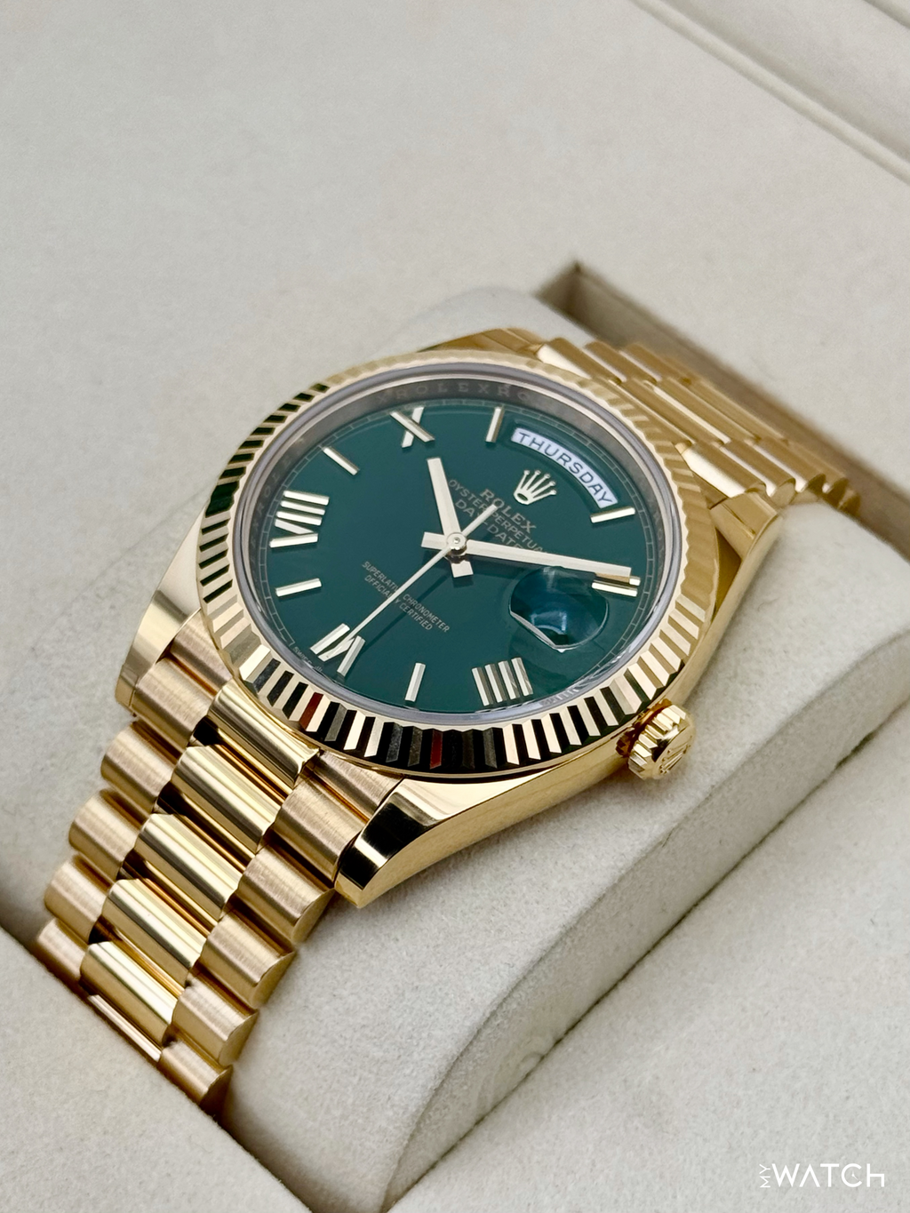 NEW 2026 Rolex Day-Date 40mm 228238 Presidential Green Dial