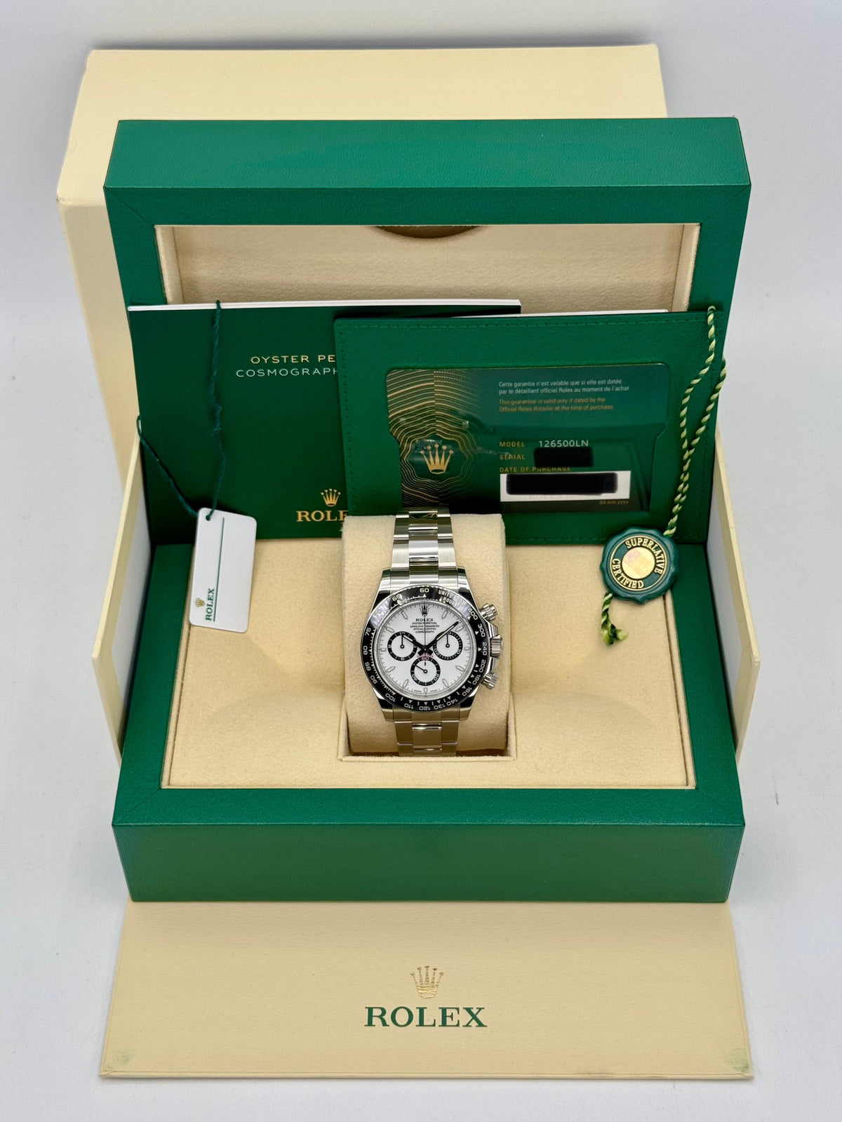 NEW 2024 Rolex Daytona 40mm 126500LN Stainless Steel Panda Dial
