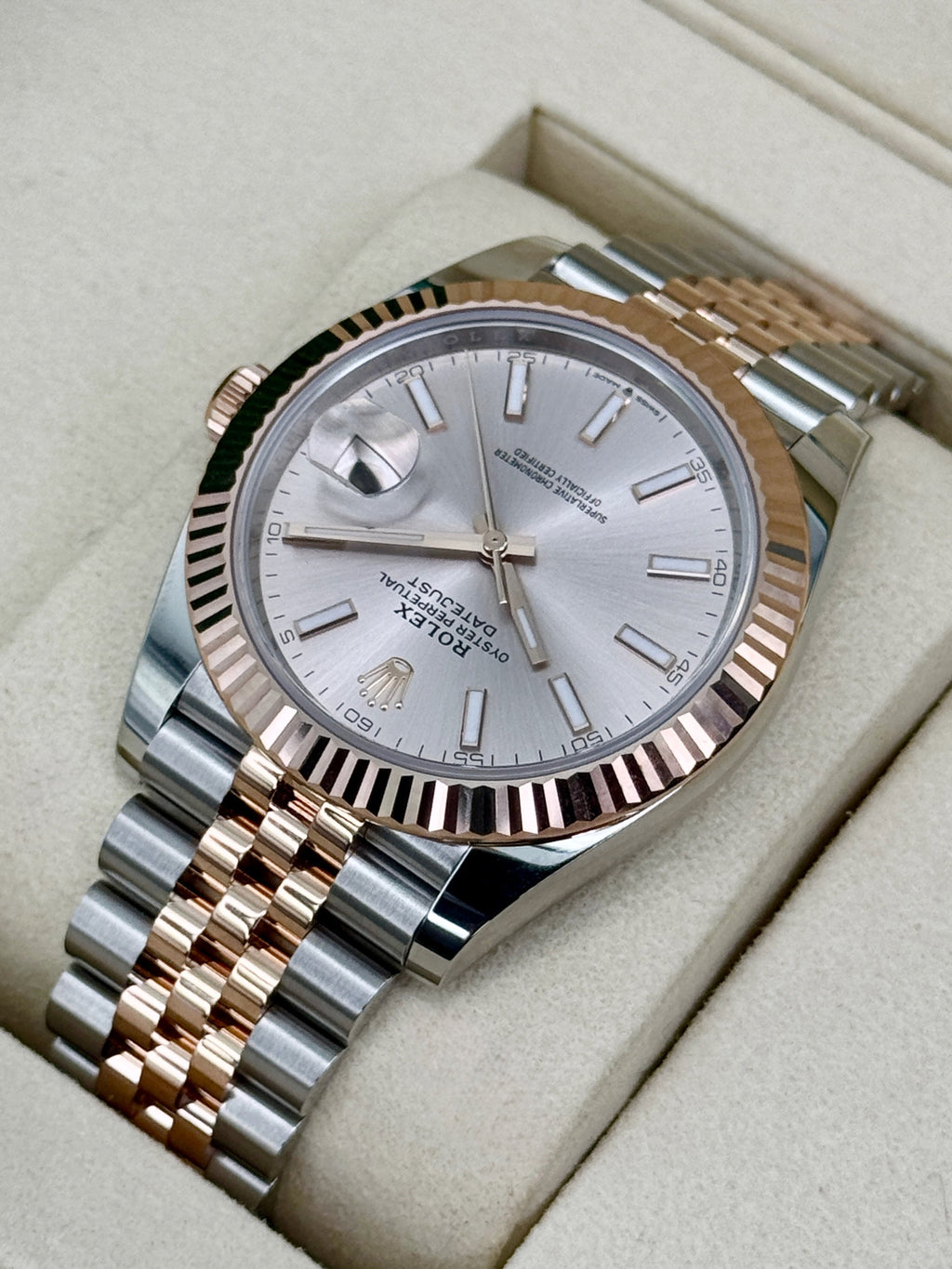 2025 Rolex Datejust 41mm 126331 Two-Tone Jubilee Sundust Dial
