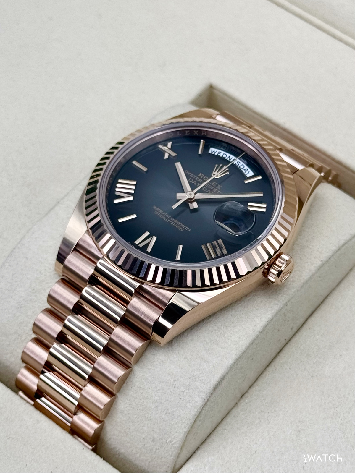 NEW 2026 Rolex Day-Date 40mm 228235 Presidential Slate Ombre Dial