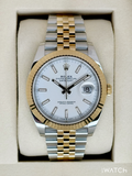 NEW 2026 Rolex Datejust 41mm 126333 Two-Tone Jubilee White Dial
