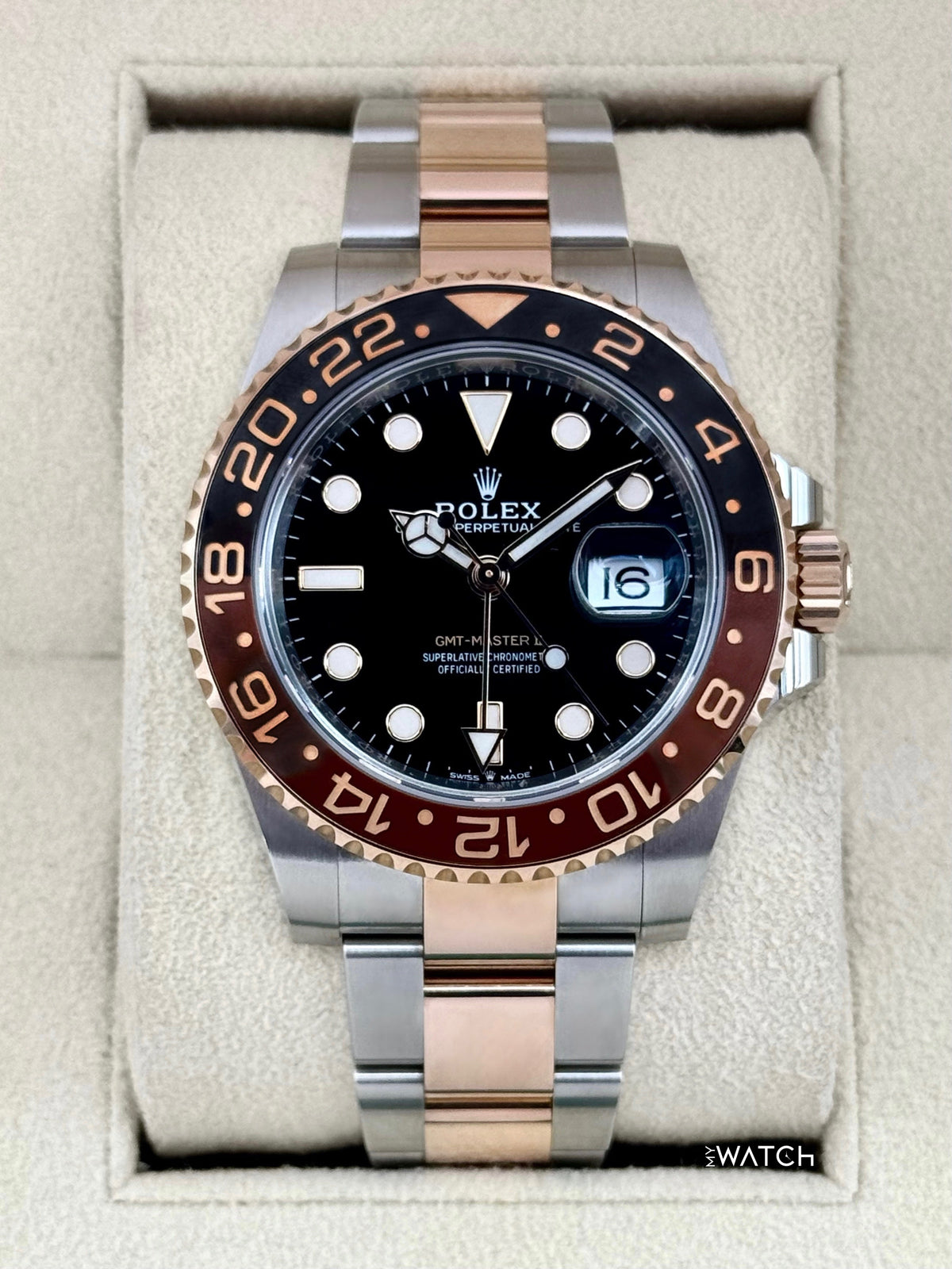2020 Rolex GMT-Master II "Rootbeer" 40mm 126711CHNR Two-Tone