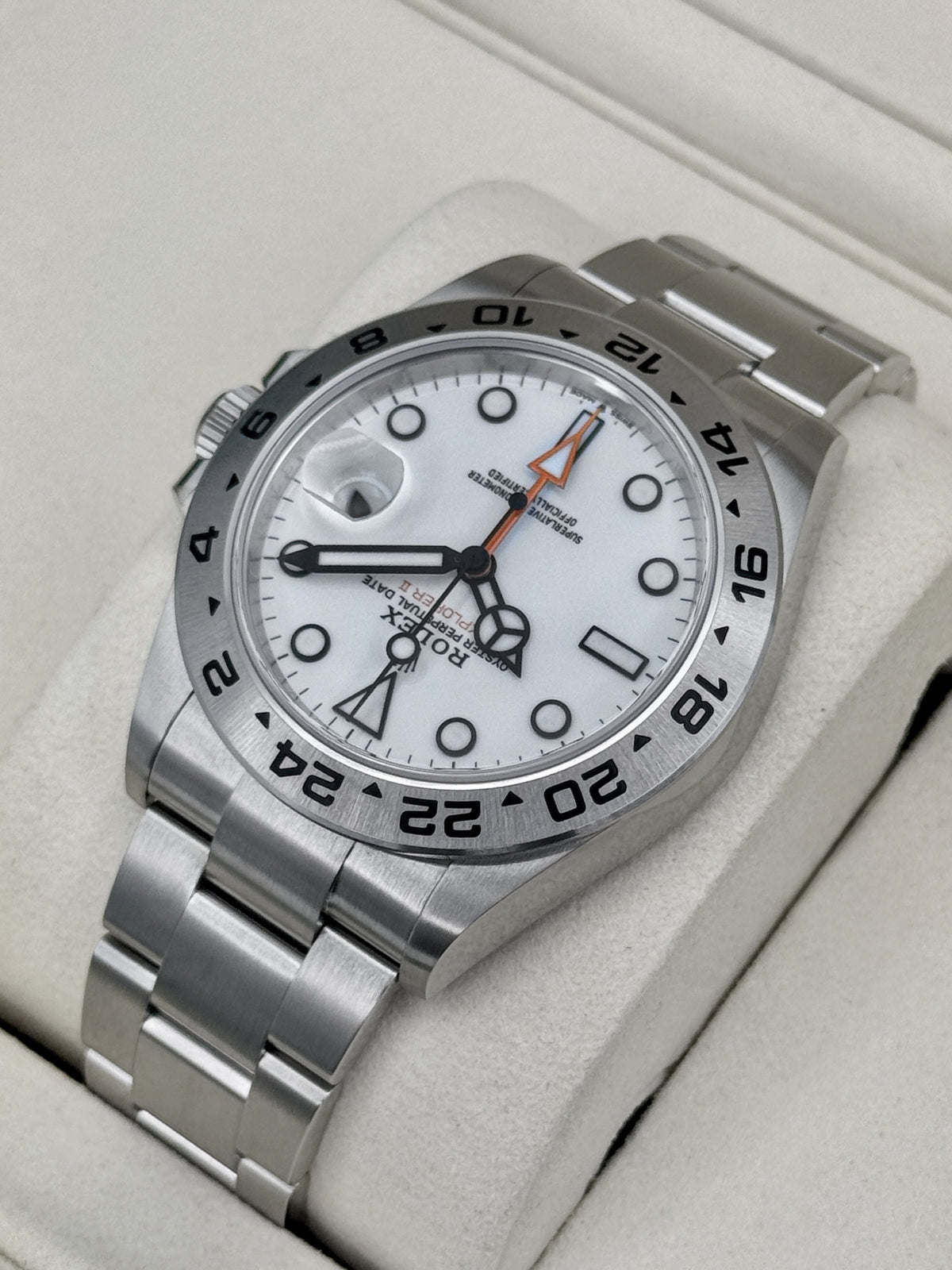 NEW 2026 Rolex Explorer II 42mm 226570 Polar White Dial (STICKERED)