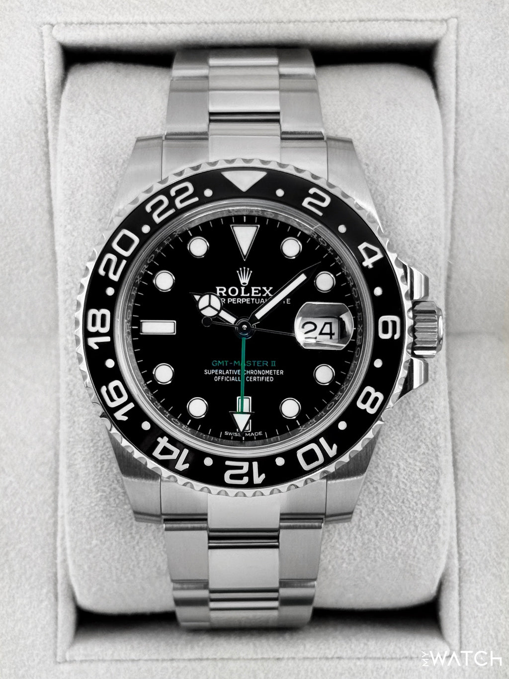2018 Rolex GMT-Master II 40mm 116710LN Stainless Steel Black Dial