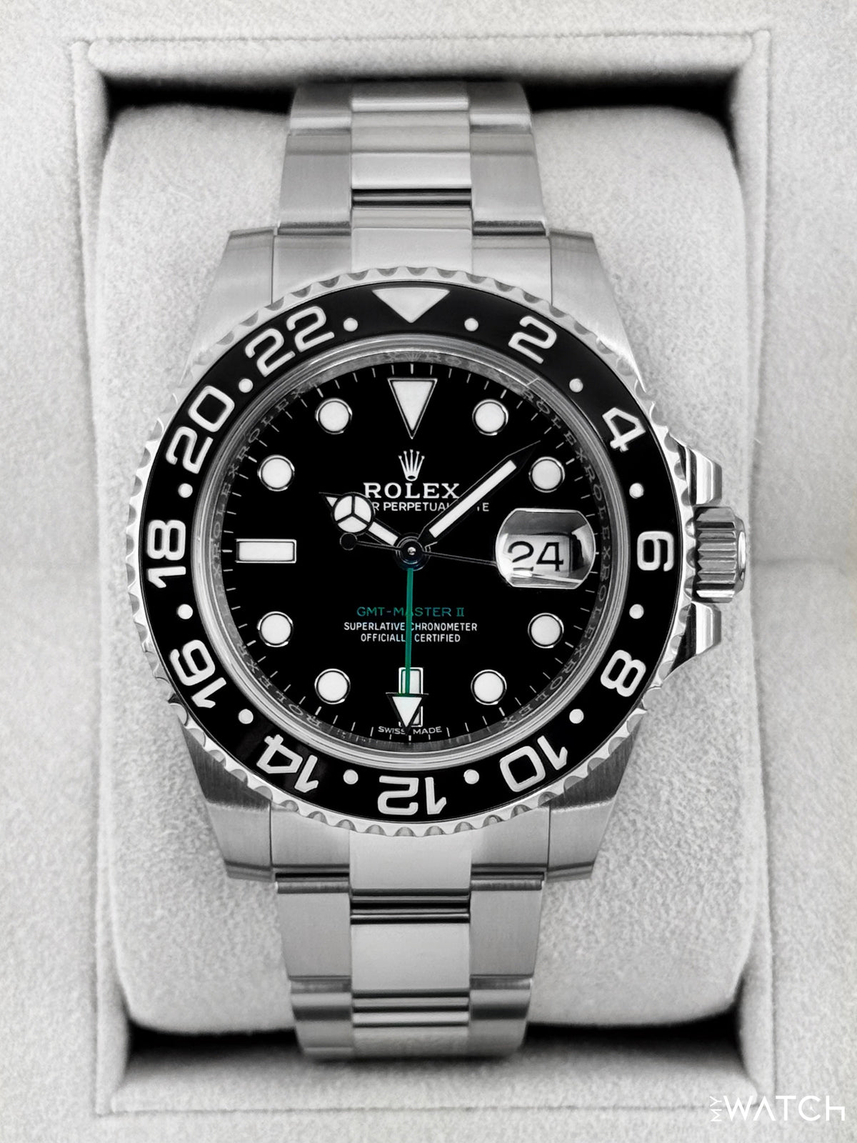 2018 Rolex GMT-Master II 40mm 116710LN Stainless Steel Black Dial