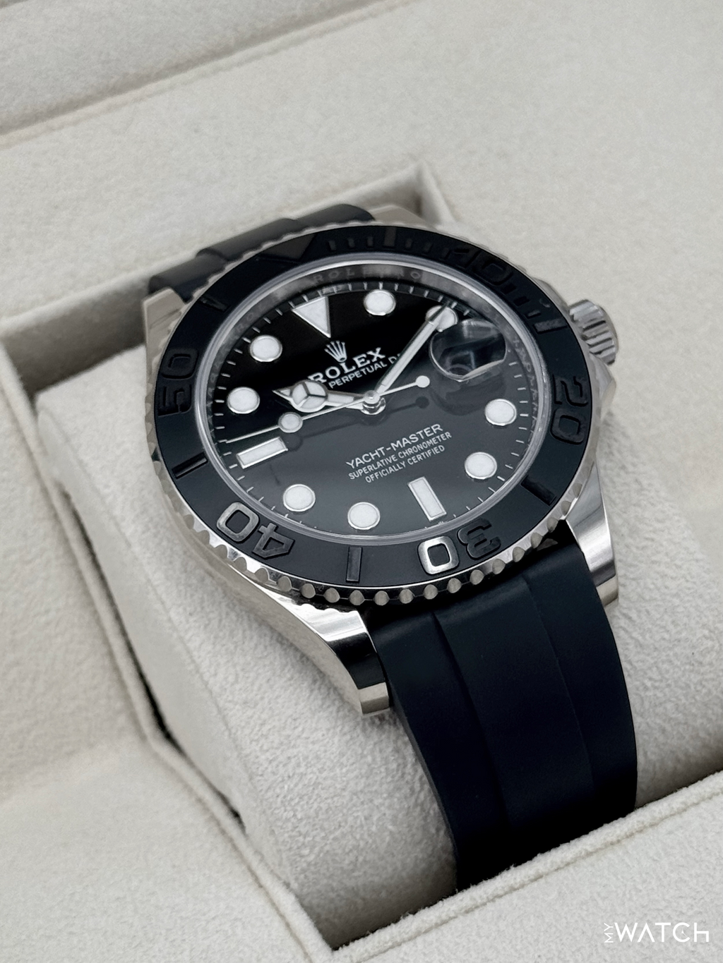 2024 Rolex Yacht-Master 42mm 226659 White Gold Oysterflex Black Dial