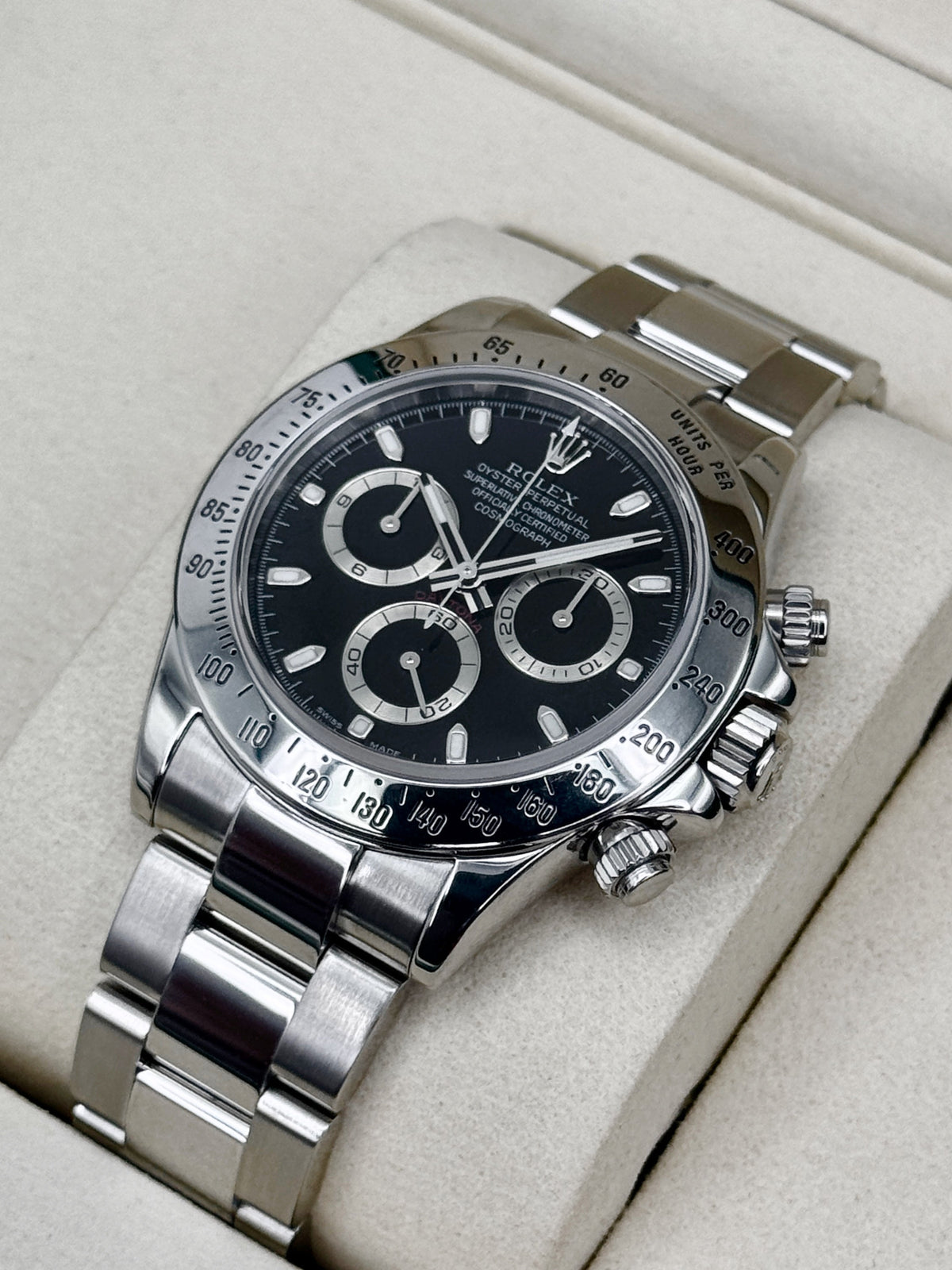 2005 Rolex Daytona 40mm 116520 Stainless Steel Black Dial (RSC)
