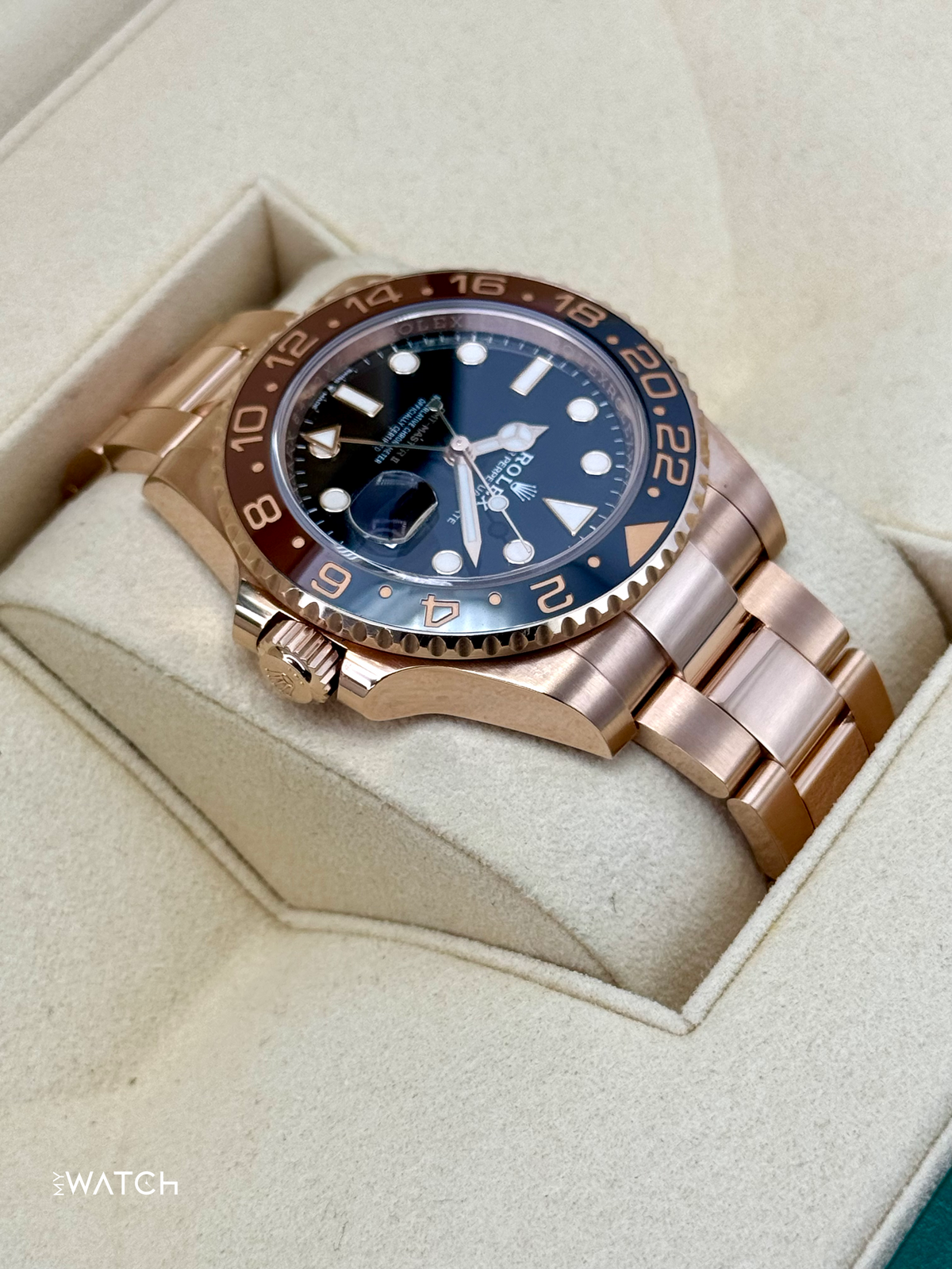 2021 Rolex GMT-Master II "Rootbeer" 40mm 126715CHNR Rose Gold