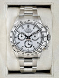 2015 Rolex Daytona 40mm 116520 Stainless Steel White Dial