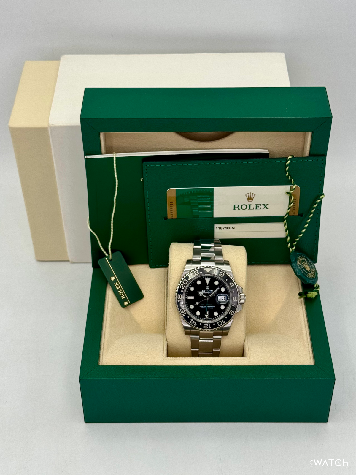2016 Rolex GMT-Master II 40mm 116710LN Stainless Steel Black Dial