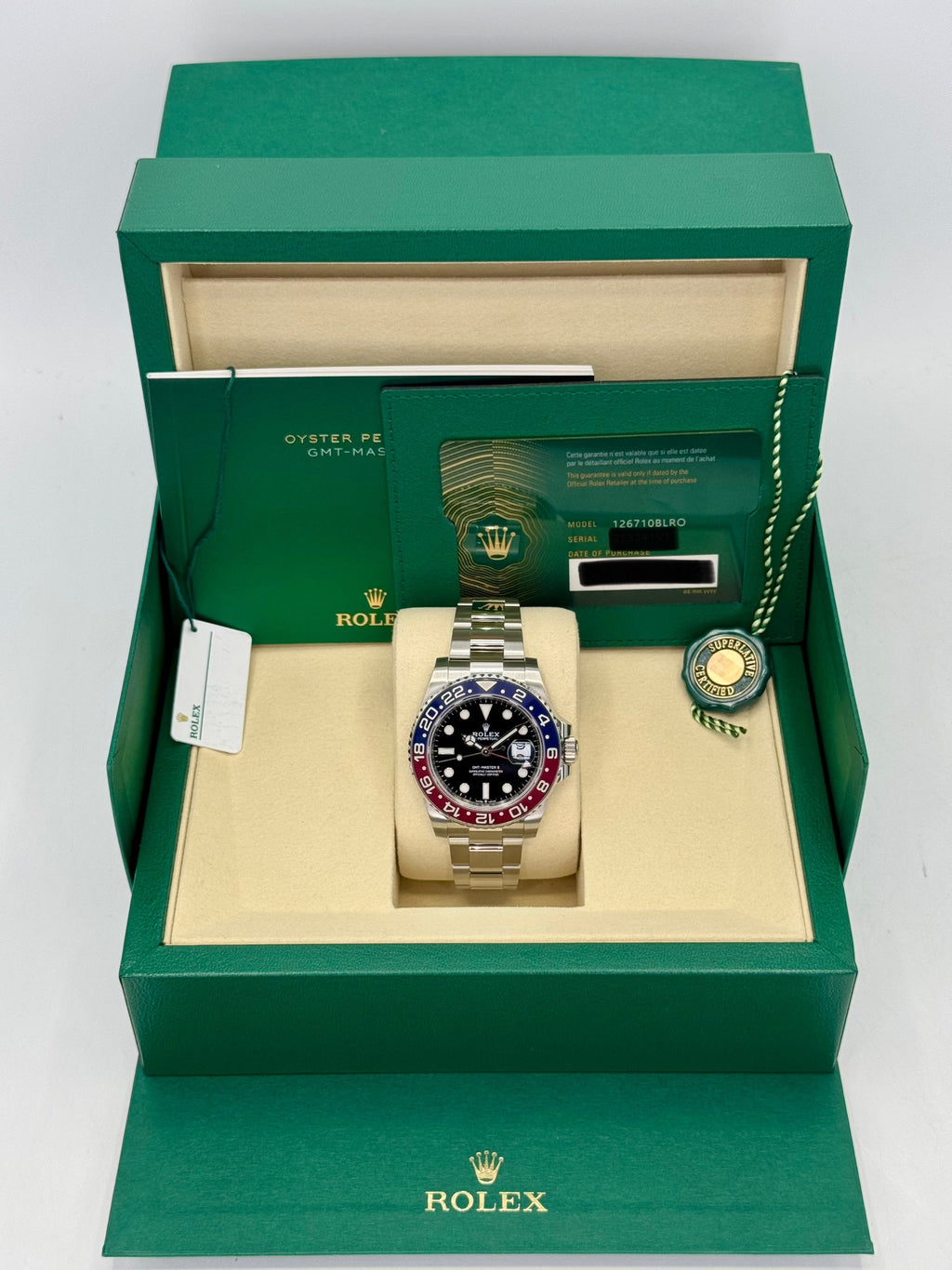 NEW 2026 Rolex GMT-Master II "Pepsi" 40mm 126710BLRO Oyster