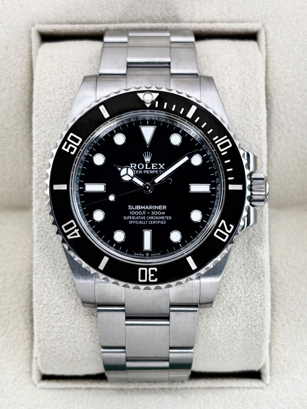 2024 Rolex Submariner 41mm 124060 Stainless Steel Black Dial