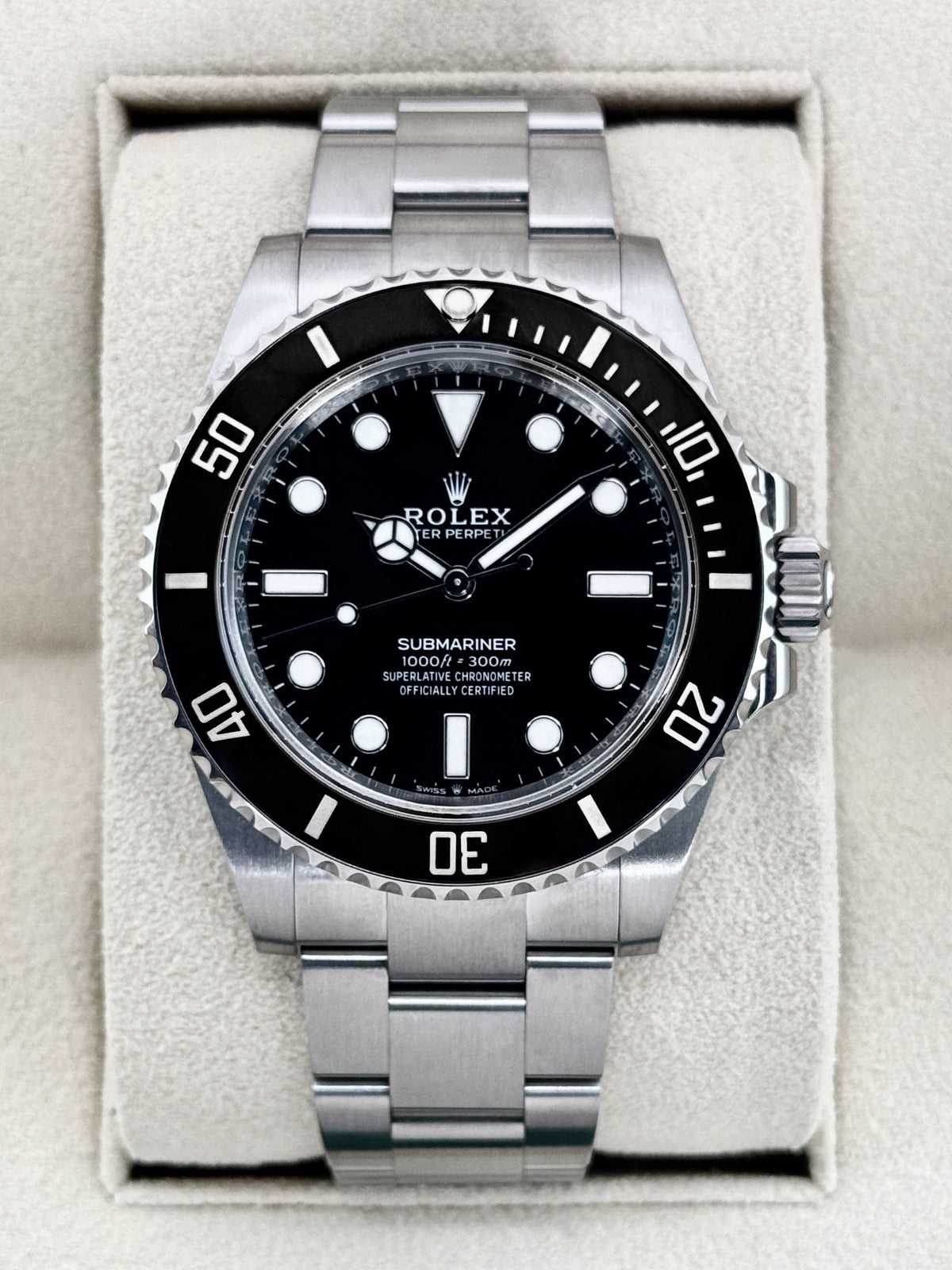 2024 Rolex Submariner 41mm 124060 Stainless Steel Black Dial