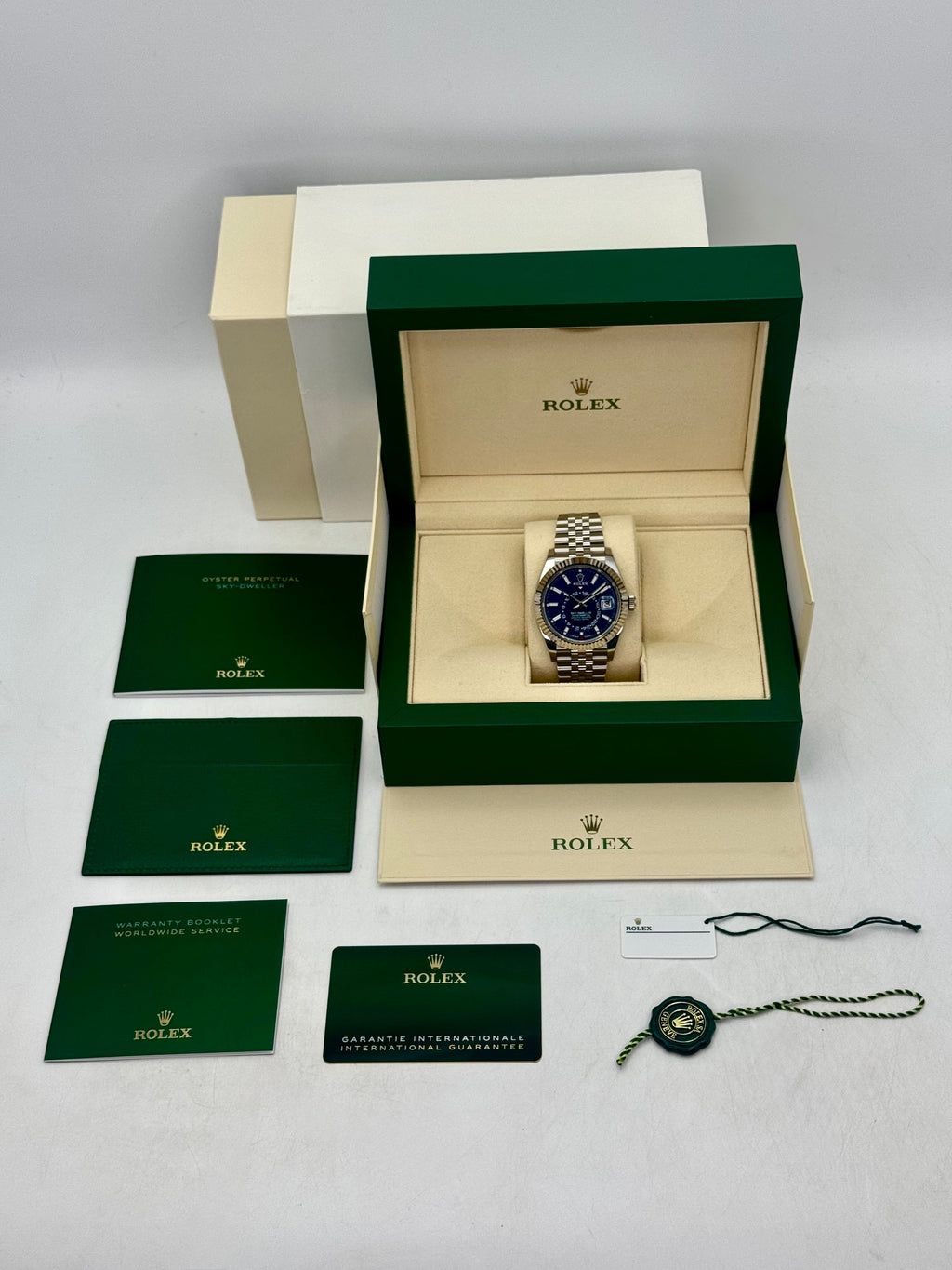 2023 Rolex Sky-Dweller 42mm 336934 Stainless Steel Jubilee Blue Dial