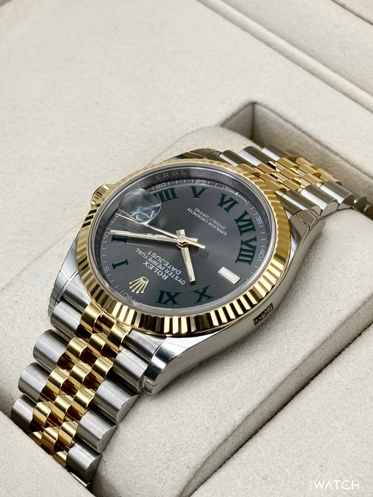 NEW 2026 Rolex Datejust 36mm 126233 Two-Tone Jubilee Wimbledon Dial (STICKERED)