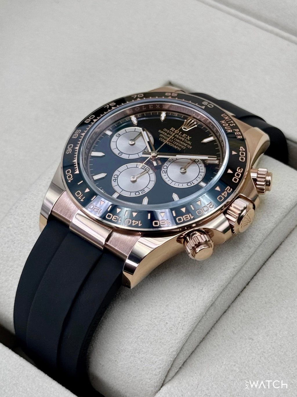 NEW 2026 Rolex Daytona 40mm 126515LN Rose Gold Oysterflex Black Dial