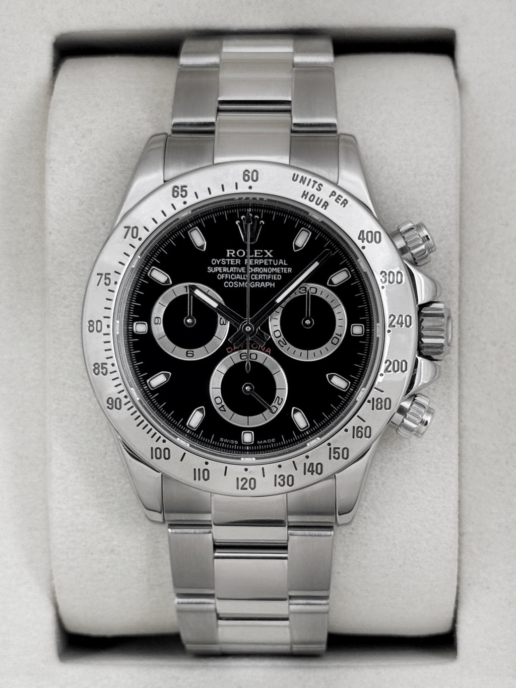 2005 Rolex Daytona 40mm 116520 Stainless Steel Black Dial (RSC)